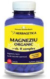 Magneziu organic B-complex 120cps Herbagetica