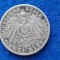 GERMANIA 2 MARK 1893 VF argint
