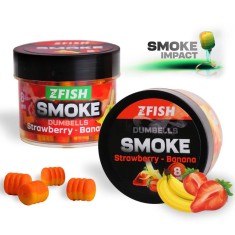 Wafters ZFISH Smoke Pop up Dumbells 8 mm, Strawberry-Banana, 20g