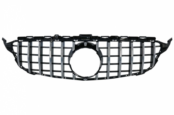 Grila Centrala Mercedes C-Class W205 S205 C205 A205 (2014-2018) GT-R Panamericana Design Fara Camera Performance AutoTuning
