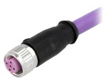 Mufă M12 4-PIN Mamă Profibus 2m PVC Drept