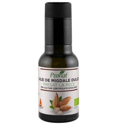 Ulei de Migdale Dulci Presat la Rece Bio 100ml Pronat foto