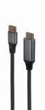CABLU video GEMBIRD, adaptor DisplayPort (T) la HDMI (T), DP v1.2, 4K (3840 x 2160) la 60Hz, 1.8m, negru, &quot;CC-DP-HDMI-4K-6&quot; (timbru verde 0.18 lei)