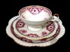 Set Mic Dejun Porțelan Schwarzenhammer Bavaria Antichități, 3 Piese, Fructieră, Cobalt