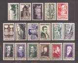 Franta 1952 - 11 serii, MNH, Nestampilat