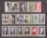 Franta 1952 - 11 serii, MNH, Nestampilat
