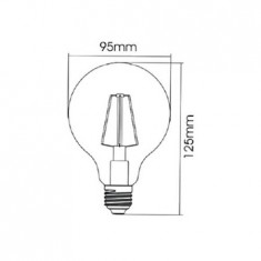 Sursa de iluminat, bec FILAMENT GLOBE G95-SOFT 7W E27 ADVANCE 3000K