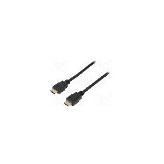 Cablu HDMI - HDMI, din ambele par&#355;i, HDMI mufa, 1m, negru, LOGILINK - CH0077