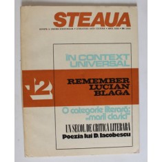 STEAUA , REVISTA A UNIUNII SCRIITORILOR , LITERATURA , ARTA , CULTURA , NR. 12 , 1980