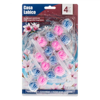 Odorizant Toaletă, Casa Labico, Cu Aromă de Magnolie, Set 4 Bucăți, Multicolor foto