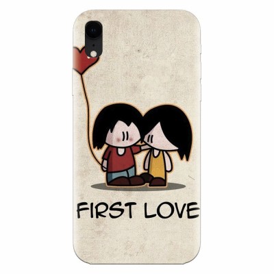 Husa silicon pentru Apple Iphone XR, First Love Great Lock Screen foto