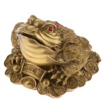 Statueta feng shui Broasca cu moneda in gura , noroc si prosperitate
