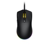 Mouse cu fir Hator Pulsar 3, negru