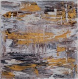 Caramele &ndash; pictură abstractă contemporană cu texturi și cristale