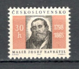 Cehoslovacia.1965 100 ani moarte J.Navratil-pictor XC.391, Nestampilat