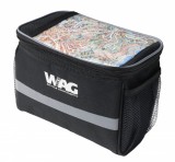 Borseta Ghidon Bicicleta WAG Portamappa Mini, Impermeabila, 20x15x12cm, Harta 16.5x13cm, Reflectorizanta