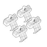 Kit montaj bare plafon C121 pentru Audi A1 si A1 Sportback