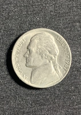 Moneda five cents 1987 USA foto