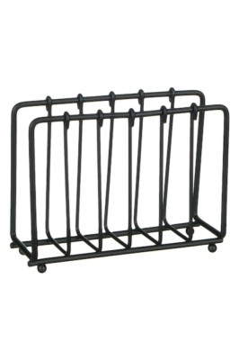 Suport pentru șervețele, OffLimits, 13 cm, negru, metal foto