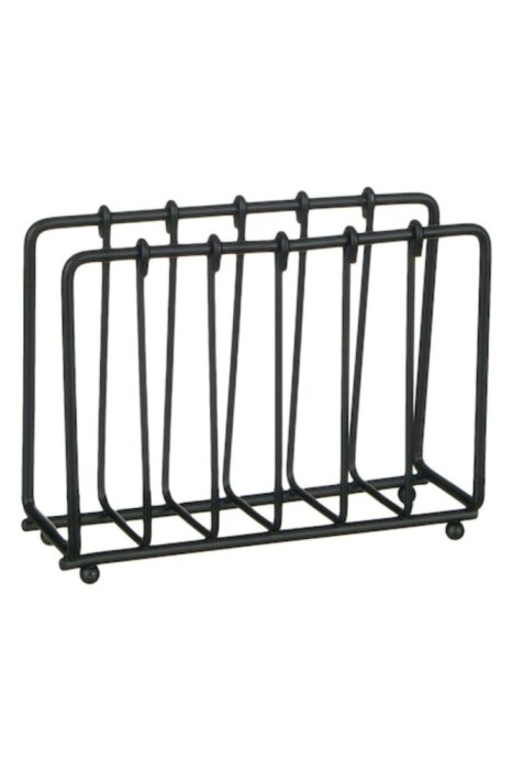 Suport pentru șervețele, OffLimits, 13 cm, negru, metal