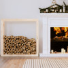 Rastel pentru lemne de foc, 100x25x100 cm, lemn masiv pin, vidaXL