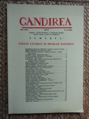 Revista Gandirea SERIE NOUA Anul X,NR 4-6 /2001 foto