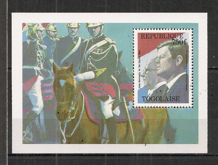 Togo.1988 25 ani moarte J.F.Kennedy:presedinte-Bl. ST.312