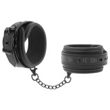 Fetish Submissive Bondage-Cătușe din Piele Vegană cu Căptușeală