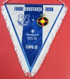Fanion de protocol-oficial - meci fotbal FARUL CONSTANTA - FCSB (Steaua) (sezonul 2025-2026 - etapa 18)