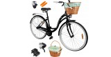 Bicicleta de oras cu cadru de otel 18&quot;, diametru roti 28&quot;, negru, capacitate maxima 120 kg, MalTrack 110966
