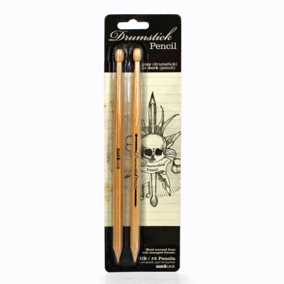 Set 2 creioane Drumstick, 23 cm, pentru scris sau pentru tobe foto