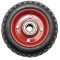 Roata carucior - medie - cauciuc brut striat - rulment - 160x50 (6&quot;) PowerTool TopQuality