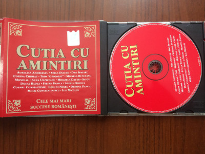 cutia cu amintiri cele mai mari succese romanesti cd disc selectii muzica pop NM foto