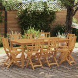 vidaXL Scaune Bistro pentru Exterior 8 pcs natural 40 x 42 x 85 cm 3416292