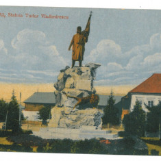 422 - TARGU-JIU, statue Tudor Vladimirescu, Romania - old postcard - used - 1917