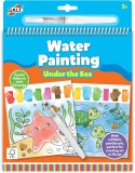 Carte de colorat cu apa Animalute marine, pensula reutilizabila, 3+