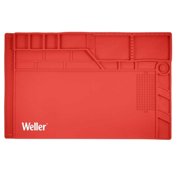 Covoras multifunctional din silicon pentru pistoale de lipit Weller WLACCWSM1-02EU, 550 x 350 mm, 500 C