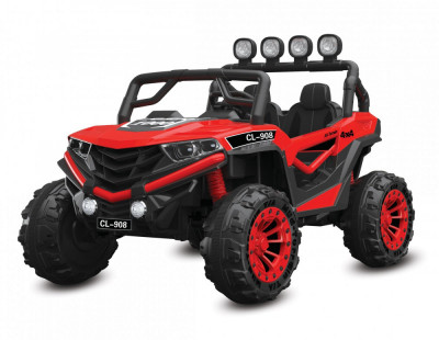 UTV electric 4x4, pentru 2 copii, Kinderauto RZR1000 180W 12V PREMIUM, culoare rosie foto