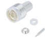 Conector N Tata Drept 50 Ohm PTFE HIROSE N-P-3DV-40 Mufa Cablu Argintat Lipire