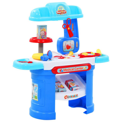 Gossi set de joaca doctor, pentru copii, 15 piese, 38x30x67,5 cm foto