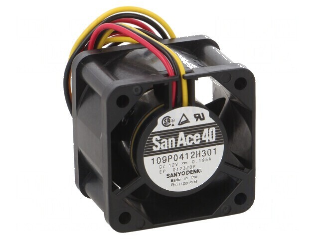 Ventilator axial DC 12VDC 40x40x28mm - 19,2m3/h - 37dBA