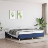 VidaXL Cadru de pat fără saltea, albastru, 160x200 cm, textil