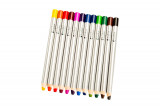 Set 12 creioane colorate cu varf gros de 8 mm pentru incepatori, OColor