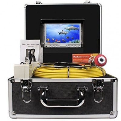 Camera Inspectie video canalizare, 45m, iUni ICT9, Monitor 7 inch, Inregistrare video foto