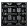 Set 6 Biți Spline Impact Yato YT-10652, M14-M18, Oțel CrMo, Prindere 1/2&quot;, 43-78mm