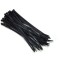 Coliere plastic fasete legatura UV rezistente negre 4.8x300mm PROLINE