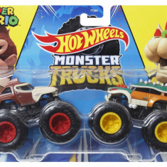 HOT WHEELS MONSTER TRUCK SET 2 MASINI SCARA 1 LA 64 SUPER MARIO