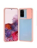Huse siliconcu protectie camera slide Samsung Galaxy S20 Plus , S20+ , Roz
