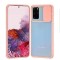 Huse siliconcu protectie camera slide Samsung Galaxy S20 Plus , S20+ , Roz
