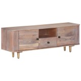Cumpara ieftin Comoda TV, 118x30x40 cm, lemn masiv de acacia